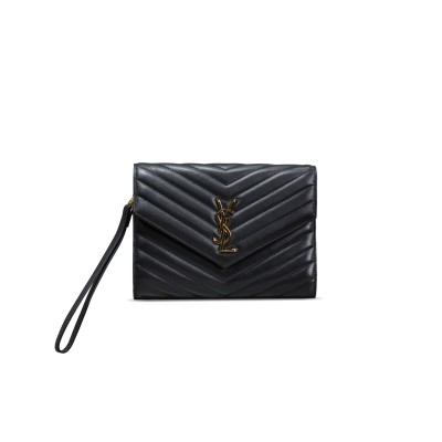 YSL CASSANDRE MATELASSÉ FLAP POUCH IN LAMBSKIN 617662 (21*16*3cm)
